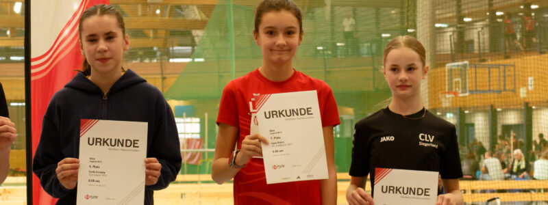 Lena Korus bei Siegerehrung